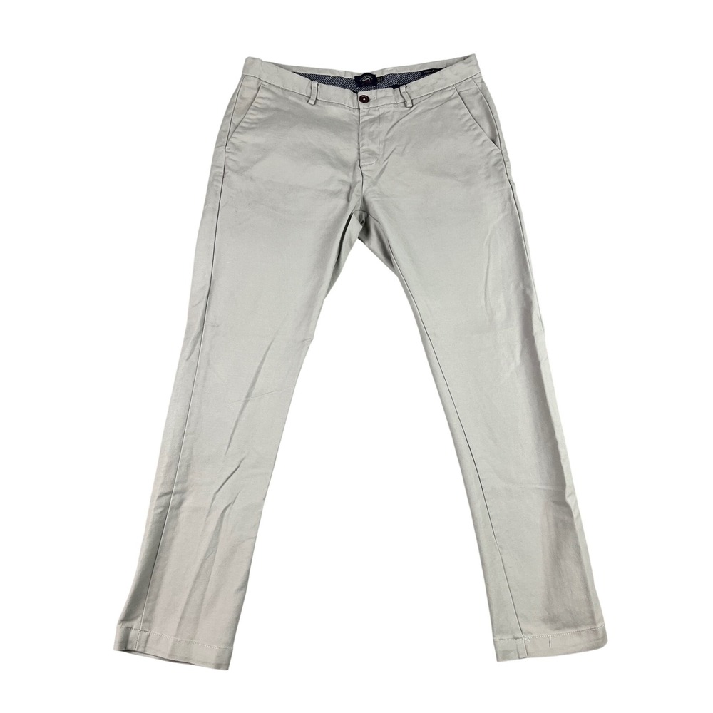Paul & Shark Yachting Mens Chino Pants Made Italy Size 32* (34x28.5) Gray Cotton